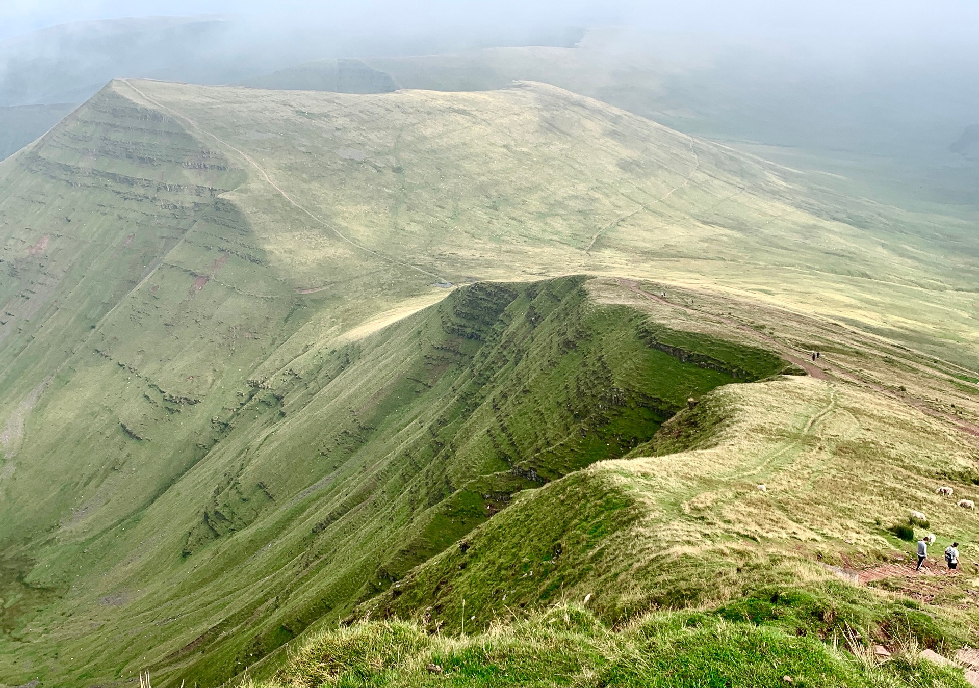 Brecon Beacons mountains in wales
